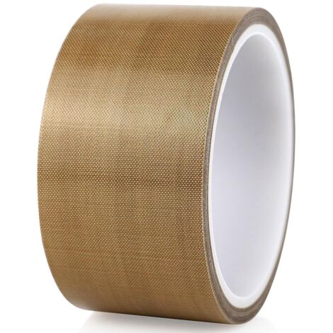 Sollbry Ruban haute température 2in x 10m(33ft) pour machine à sceller sous vide, scelleuses à impulsion manuelle Isolation Ruban adhésif en fibre de verre enduit