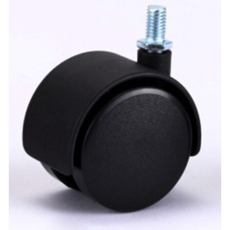 Sollbry Ruedas giratorias de nailon sin freno, 40 mm, M8, paquete de 4