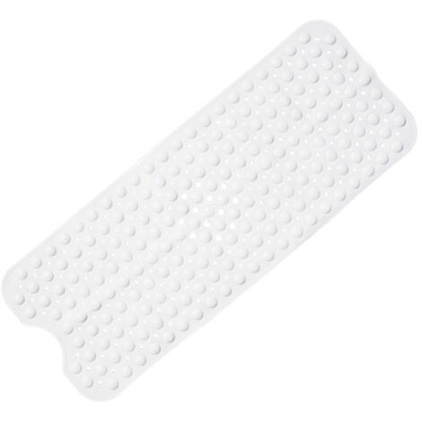 Sollbry Rutschfeste Badewannenmatte, schimmelresistent, extra lang, antibakteriell, BPA-frei, Latex-Phthalat-frei, maschinenwaschbar, ideal für Kinder, 39 x 16 Zoll