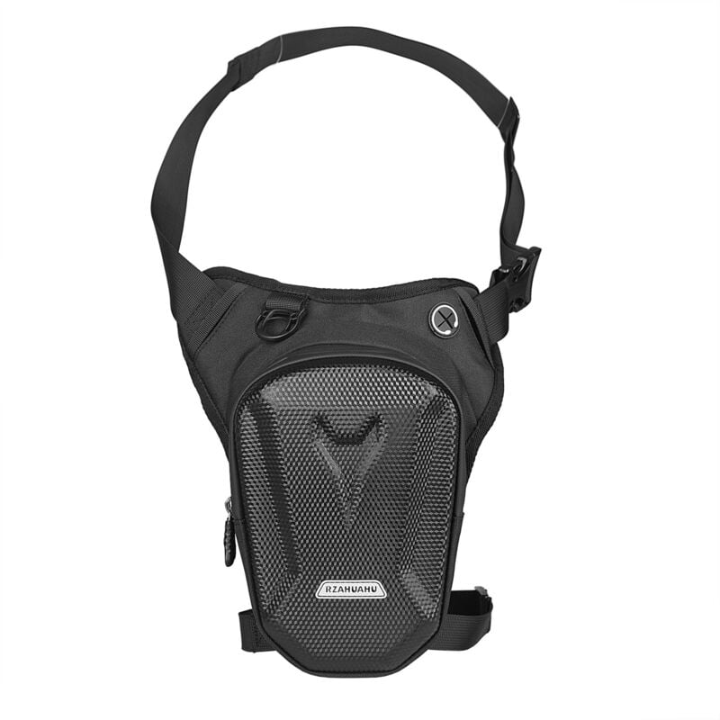 Sollbry Sac banane pour moto - Pour homme et femme - Coque rigide en EVA - Étanche - Pour la randonnée et le cyclisme, Noir