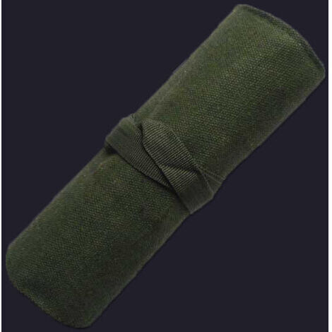 Sollbry sac de rangement en rouleau pour bonsaï, vert armée, pour outils de réparation de jardin, pinces, ciseaux, sacs de rangement en toile (60 x 25 cm)