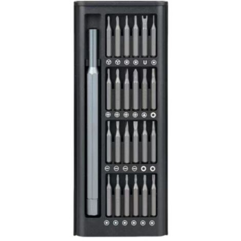 Sollbry Schraubendreher-Reparaturwerkzeuge, Präzisions-Schraubendreher-Set, Mini-Schraubendreher-Set, tragbarer magnetischer Schraubendreher, für Handy-Computer-Uhrenbrillen (24 in 1)