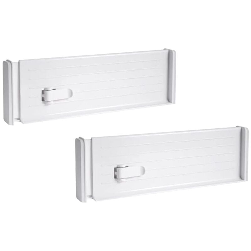 Sollbry - Séparateurs de Tiroir Réglable 2 Pièces Tiroir Rangement Séparateurs de Tirage Separateur Tiroir Cuisine Organisateur de Tiroir Diviseurs