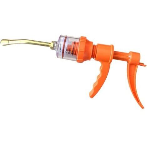 Sollbry Seringue De Bétail Injecteur Réglable Seringue Continue Outil Vétérinaire pour Bovins Cochon De Chèvre, 50 ML Réglable Et Continu Seringue Animal Injecteur Animal Pistolet pour Vétérinaire