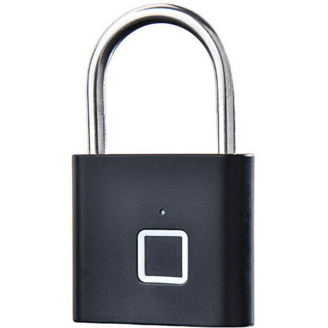 Sollbry Serrure à empreinte digitale, cadenas à empreinte digitale, cadenas intelligent, serrures de casier, serrure intelligente avec USB rechargeable, convient pour casier de salle de sport, école,