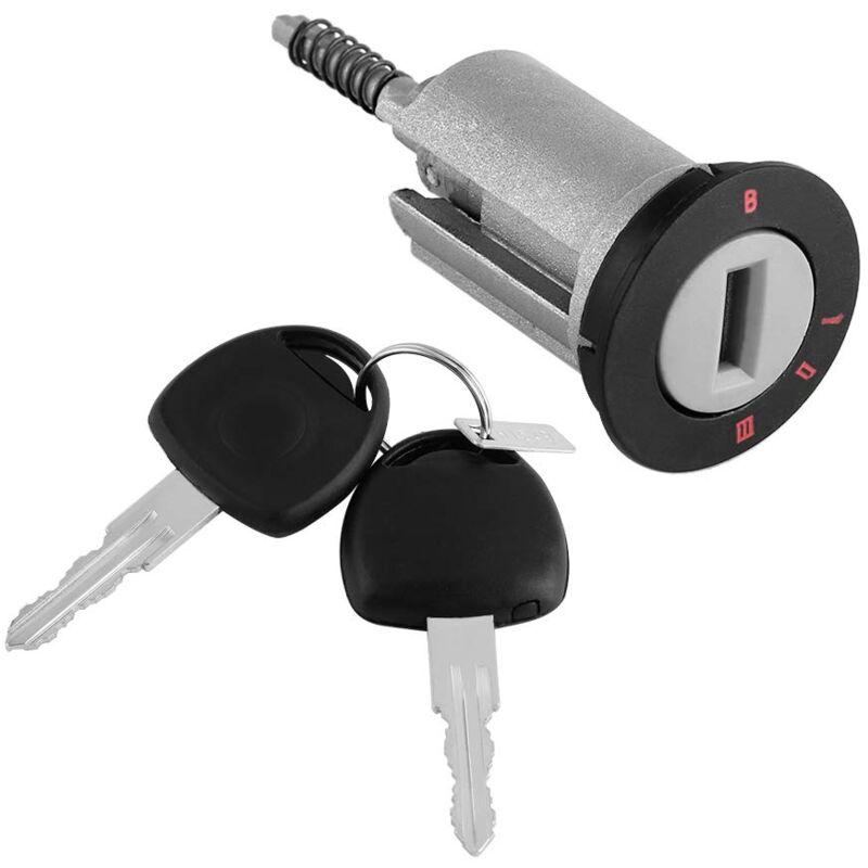 Sollbry - Serrure d'allumage de , baril de serrure d'allumage de voiture avec 2 clés