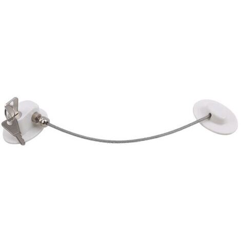 Sollbry Serrure de réfrigérateur 2 pièces, serrure de réfrigérateur pour enfants, serrures de mini réfrigérateur pour enfants, serrure de congélateur, utilisée dans la porte du réfrigérateur, les armo
