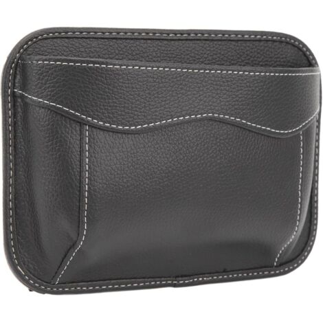 Sollbry Siège de Voiture Organisateur Latéral en Cuir PU Sac de Rangement Porte Console Siège Dossier Gap Filler Organisateur de Siège Latéral Siège Avant Tenir Téléphones