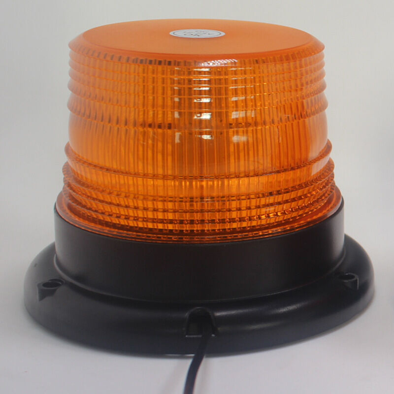 Sollbry - Sirène d'alarme Gyrophare magnétique led, Lumière d'avertissement magnétique pour véhicule avec 12V/24V prise allume-cigare (couleur orange)
