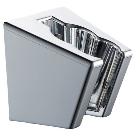 Sollbry Soporte de ducha universal, soporte plateado para cabezal de ducha de mano, soporte de cabezal de ducha de doble ranura, colgador para cabezales de ducha