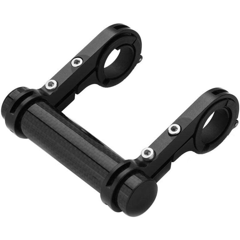 Sollbry - Soporte de extensión - Soporte de extensión para manillar de bicicleta duradero de 20 cm, soporte doble para luz de bicicleta