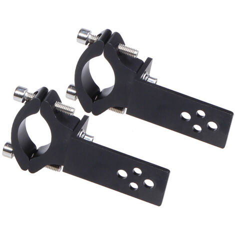 Sollbry Soporte de montaje para faro de motocicleta, soporte para foco de motocicleta, kit de abrazadera para luz antiniebla auxiliar de conducción de motocicleta, compatible con parachoques de motoci