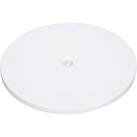 Sollbry Soporte giratorio resistente de 8 pulgadas con rodamientos de bolas de acero, base giratoria de 360° para monitores de TV y computadora de pantalla grande, color blanco