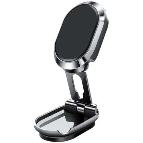 Sollbry Soporte magnético para teléfono de coche, de metal, multifuncional, con imán, rotación de 360°, para pantalla de salpicadero, compatible con todos los teléfonos (5,5 x 3,3 x 2 cm)