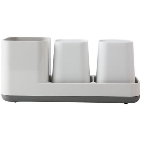 Sollbry Soporte para cepillo de dientes, soporte para cepillo de dientes eléctrico, soporte extraíble para cepillo de dientes, soporte para pasta de dientes, organizador de baño