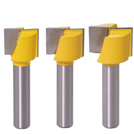 Sollbry Stück 8-mm-Reinigungsbohrer, Bodenreinigungs-Dado-Fräsklingen-Bit, Hartmetall-Holzbearbeitungsfräser, 16/18/20 mm Klingendurchmesser