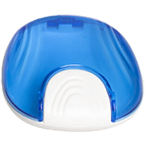 Sollbry Stück Press-Retainer-Etui, tragbare Prothesenbox, Prothesenhalter, leicht zu tragen, geeignet für Zahnprothesen, kieferorthopädische Geräte (blau)