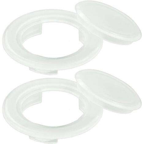 Sollbry Stück Tisch-Schirmringe mit Kappe, Schirmloch, Schirm-Tischring aus Kunststoff, perforierter Ring, 4,25 cm Tisch, Innendurchmesser, Schirmloch
