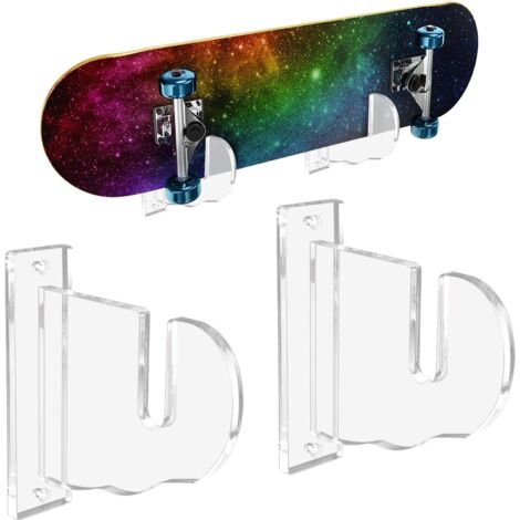 Sollbry Support Skateboard, Support Mural Skateboard, Support Mural pour Planche à roulettes, Support de Rangement Horizontal
