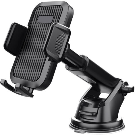Sollbry Support Telephone Voiture Tableau de Bord Rotation 360° Universel Support Portable Voiture Ventouse pour Pare-Brise