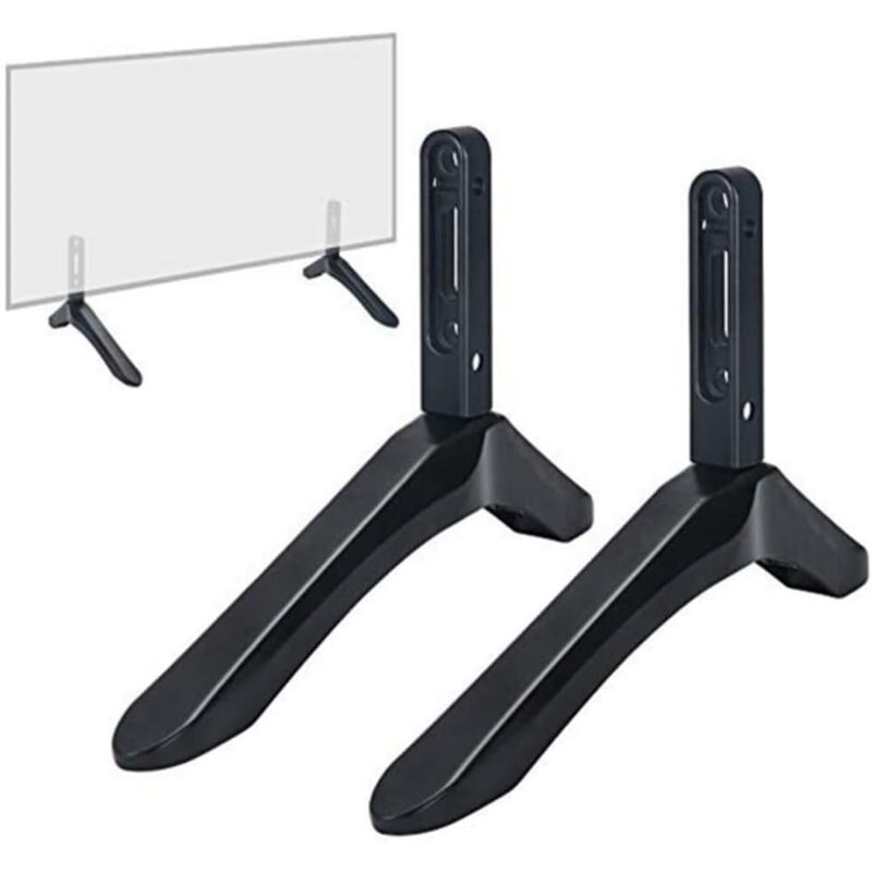 Image of Sollbry - Supporti tv Supporti tv Supporti tv Supporto tv, 1 confezione da 2 supporti tv universali (9,44 x 6,1 pollici), supporto tv da tavolo per