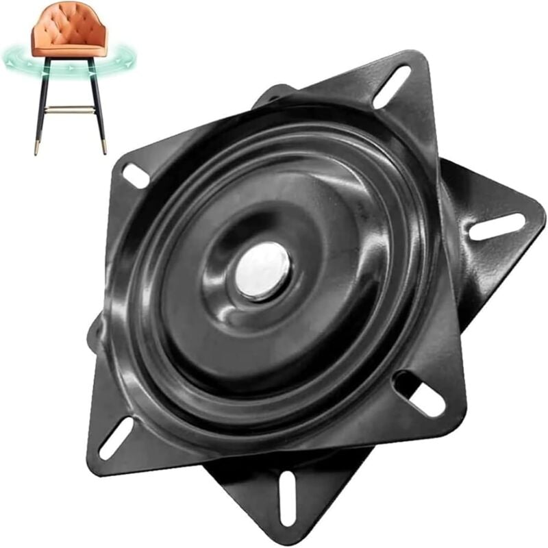 Table Tournante de Chaise Pivotante, Plateau Tournant Roulement à Billes, pour Tabourets Tables Étagères tv (5 inch) - Sollbry