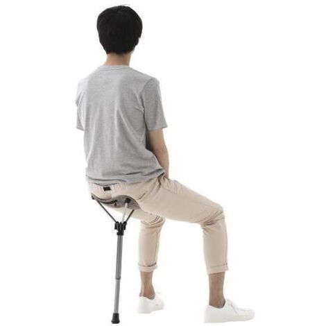 Sollbry Tabouret pliant de camping, chaise à un pied, chaise de camping, de plage, de pêche, siège de jardin, léger et facile à transporter, tabouret de voyage, adapté à la randonnée en plein air, piq