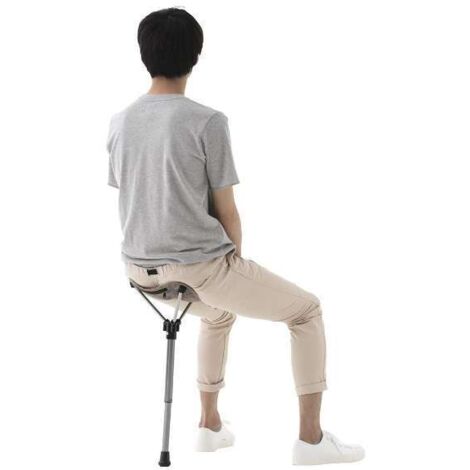 Sollbry Taburete plegable para camping, silla de una sola pata, silla de camping, silla de playa, silla de pesca, asiento de jardín, ligero y fácil de transportar, taburete de viaje, adecuado para sen