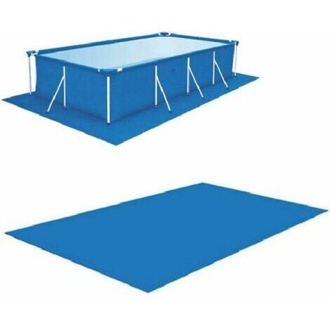 Sollbry – Tapis de sol pour piscine rectangulaire 3x4m – Polyester épais résistant à l'usure – Protection efficace pour piscine hors sol – Facile à plier