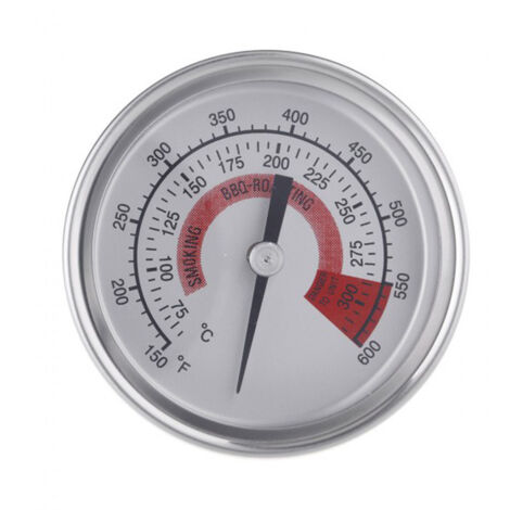 Sollbry Termómetro para horno, termómetro de acero inoxidable para cocina, termómetro para horno de pizza, termómetro para barbacoa, parrilla, mide de 75 a 300 °C (150 a 600 °F)