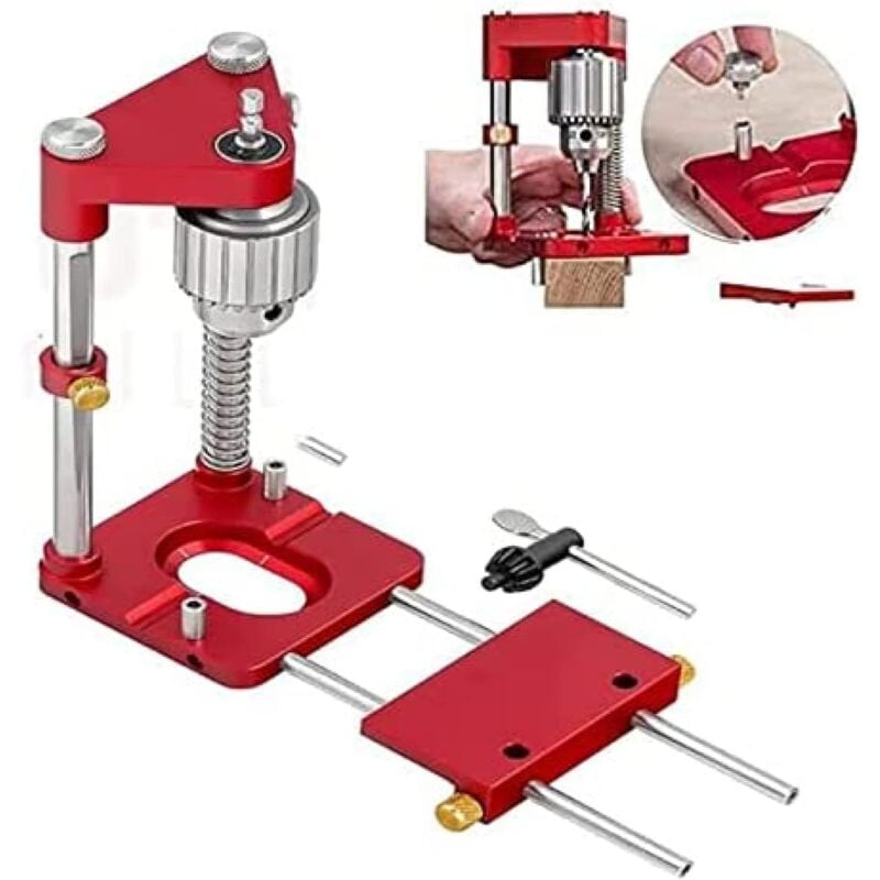 Sollbry - The best woodworking drill locator, Adjustable Punch Locator Drill Template Guide, Woodworking Drilling Locator Tool - Outil de