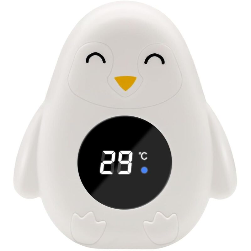 Thermomètre de bain pour bébé, thermomètre numérique pour l'eau, avec lampe d'avertissement led fonction d'alerte de température, convient pour les