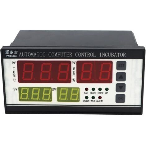 Sollbry Thermostat numérique Contrôleur multifonctions pour Incubateur Incubateur (XM-18)