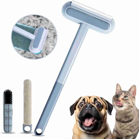 Sollbry Tierhaarentferner für Sofa, Teppichrechen zur Tierhaarentfernung, Teppichentfernungswerkzeug, Tierhaarreinigungsbürste, wiederverwendbares Tierhaarentfernungswerkzeug, Halten Sie das Sofa saub