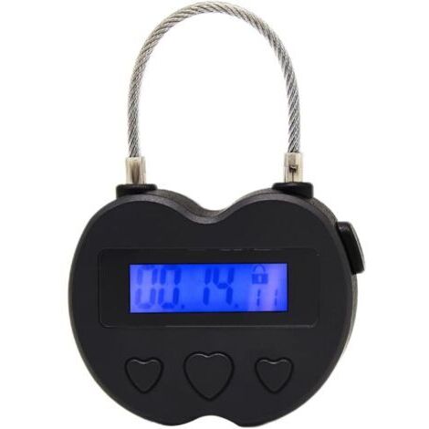 Sollbry Timer Padlock LCD Afficher Le Verrouillage USB USB Time de Verrouillage Timer Verrouillage Habit Habit Aide, Calange de sécurité
