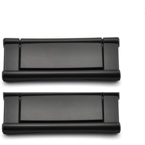 Sollbry Tirador de armario de cocina, 64 mm, invisible, para armarios y cajones, aleación de zinc, negro mate, 2 unidades