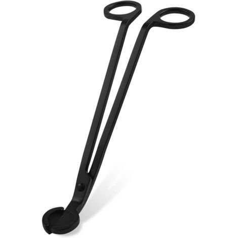 Sollbry Tondeuse à mèche de bougie - Ciseaux parfumés - Mèche en acier inoxydable - Accessoires pour lampe à huile - Noir