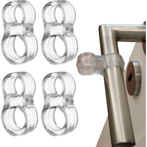 Sollbry Tope de puerta transparente (12 unidades), protector de pared con cancelación de ruido, parachoques de silicona transparente, protector de pared para pomo de puerta