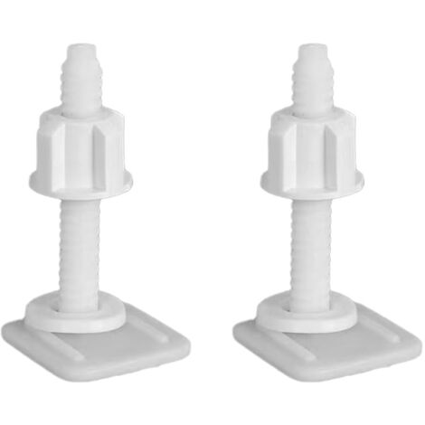 Sollbry Tornillos de plástico para asiento de inodoro (paquete de 2) - Se adaptan a la mayoría de los asientos de inodoro - Reparación de baños