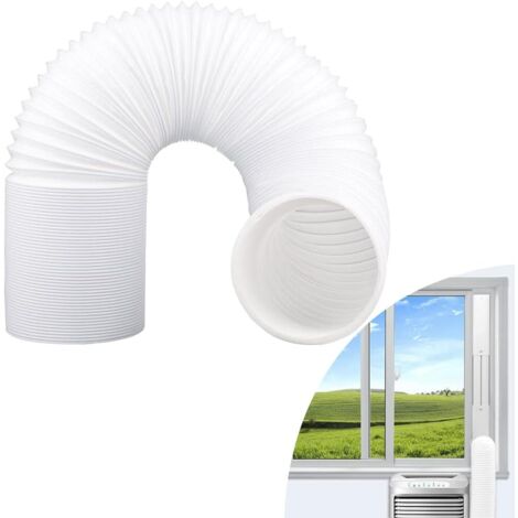 Sollbry Tuyau Climatiseur Mobile, Tuyau d'Évacuation Climatiseur en Matièrè PP 15cm de Diamètre avec Longueur de 2M Universel Tuyau Kit pour Climatiseur Mobile Extracteur d'Air Sèche-linge