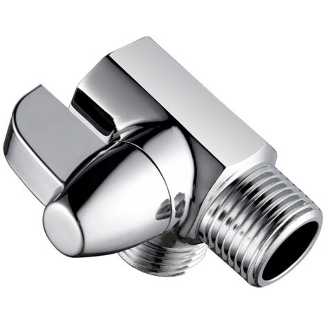Sollbry Válvula desviadora de ducha de 3 vías de latón cromado, adaptador en forma de T G1/2" para brazo de ducha.