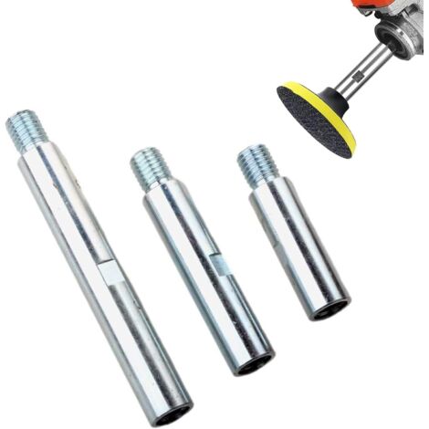 Sollbry varillas de extensión para amoladora angular de acero inoxidable M14, barra de enlace para pulidoras y almohadillas de pulido de automóviles de 75 mm, 100 mm y 140 mm.