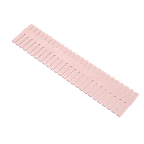 Sollbry Verstellbarer Schubladen-Organizer, 8 Stück, verstellbarer Gitter-Schubladenteiler, Kunststoff-Schubladenteiler für Unterwäsche, Socken, Kosmetik, Bürobedarf, Pink, 37 x 7 cm
