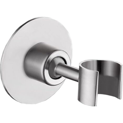 Sollbry Wandmontierte Duschhalterung, Duschhalterung aus Edelstahl, Duschhalterung ohne Bohren, verstellbare Duschkopfhalterung, Duschhalterung für Duschstange im Badezimmer