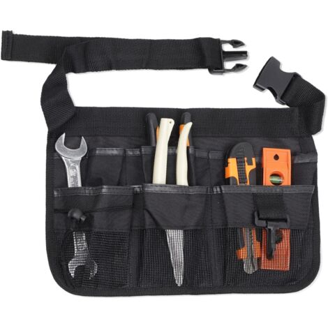Sollbry Werkzeuggürtel für Männer und Frauen, Taillenschürze für Gartengeräte mit 7 Taschen, strapazierfähige Gürtelschürze, Holzbearbeitungswerkzeugtasche mit verstellbarem Riemen, Gürtelschürze für