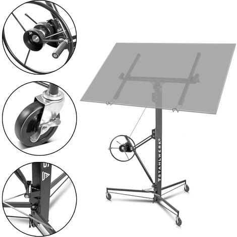 SOLLEVATORE LASTRE LABOR PER CARTONGESSO ALTEZZA MASSIMA 3,5 m PORTATA 68 kg