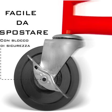 Sollevatore Per Pannelli Alzalastre Per Cartongesso Professionale Con Certificato CE Portata Di 68 Kg Pieghevole Regolabile In Altezza XXL 140 - 350 cm Altezza Di Lavoro Alzapannelli Rosso
