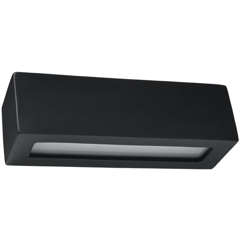 Image of Vega black ceramic wall lamp
