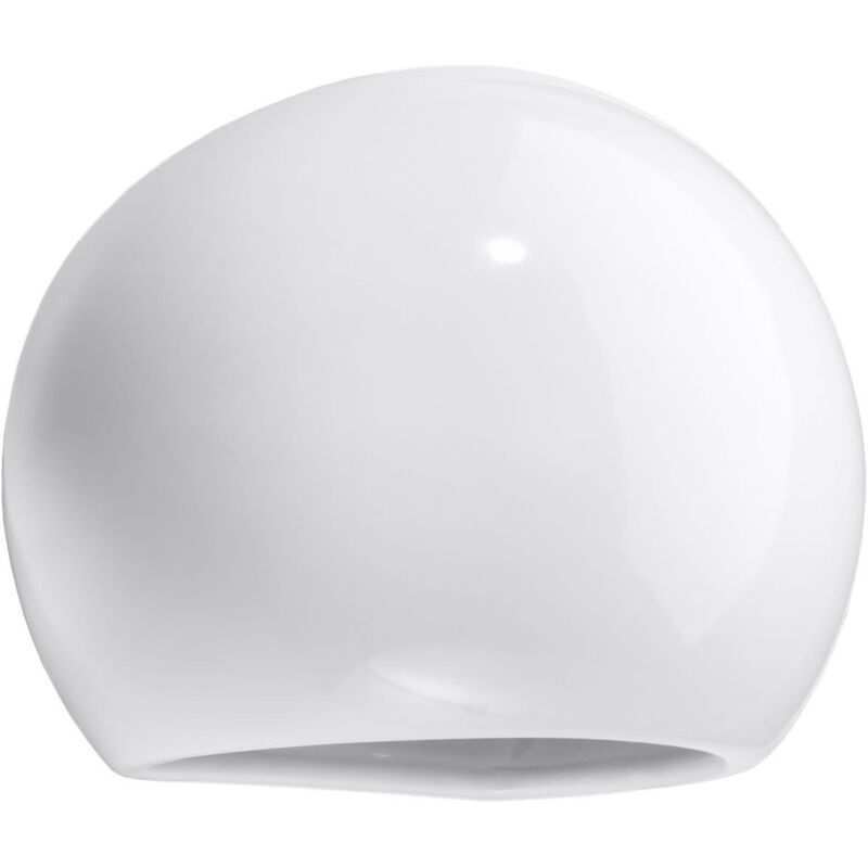 Globe glänzend weiß lackierte Wandleuchte