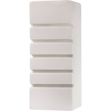 Sollux - 1 Light Ceramic Flush Wandleuchte Weiß, E27